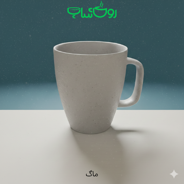 ماگ دسته دار طوسی